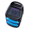 Denver BPS-470 Bluetooth Party Speaker with Karaoke, 2000W PMPO, 20W RMS, LED Lights, FM Radio, TWS, Microphone Included, Black