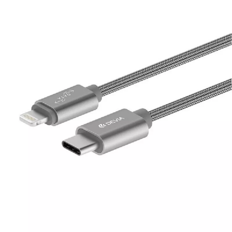 Devia Gracious USB-C to Lightning kaabel 1m hall