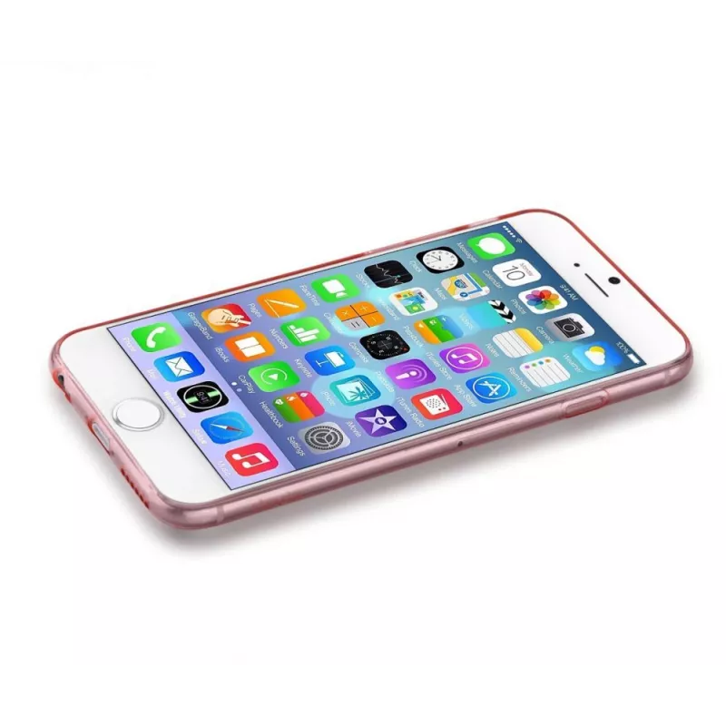 Devia Naked Series Ultra-õhuke läbipaistev matt tagakaas Apple iPhone 7 / 8 jaoks - Roosakuld