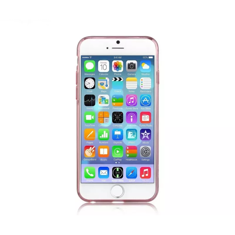 Devia Naked Series Ultra-õhuke läbipaistev matt tagakaas Apple iPhone 7 / 8 jaoks - Roosakuld