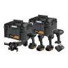 DEWALT 18V XR Juhtmeta komplekt: Löökpuur-keeraja, Löökkeeraja, Nurklihvija, Ketassaag, Töövalgusti, 3x5.0Ah Akud