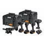 DEWALT 18V XR Juhtmeta komplekt: Löökpuur-keeraja, Löökkeeraja, Nurklihvija, Ketassaag, Töövalgusti, 3x5.0Ah Akud