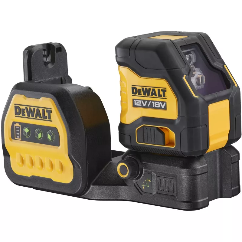DEWALT Ristjoonlaser DCE088NG18, 12/18V (Must/Kollane, ilma aku ja laadijata, rohelised laserjooned, T STAK kast)