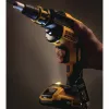 DEWALT DCF620D2-QW 18V juhtmeta harjata elektrikruvikeeraja/löökkeeraja 4400 RPM, 2 x 2.0Ah liitiumioonakud, laadija ja TSTAK II tööriistakohver, must/kollane