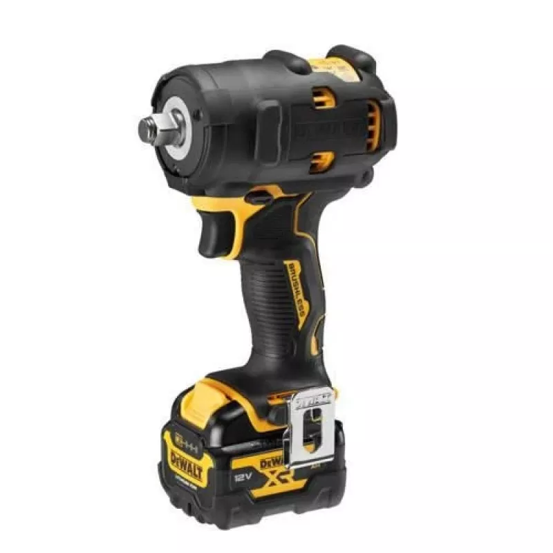 DEWALT DCF901P1G-QW 12V XR Harjadeta Akumulaatoriga Löökmutterkeeraja 1/2 inch Kandiline Ajam 340 Nm 2850 P/min 1x3.0Ah Li-ion Laadija Karp Must/Kollane