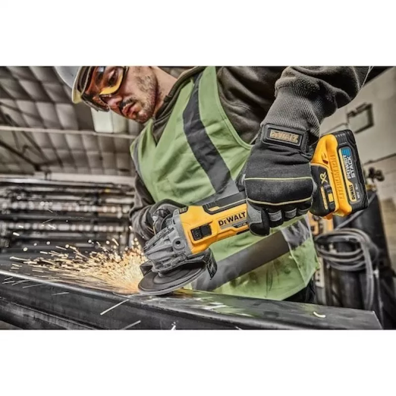 DeWALT DCG405H2T-QW Juhtmeta põrandalihvija/lihvmasin 18V 125mm 5.0Ah XR Li-Ion harjadeta TSTAK II komplekt