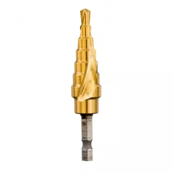DEWALT DT5027-QZ HSS astmeline puur 4-12 mm, 9 astet, TiN-kate, kuuskantvars