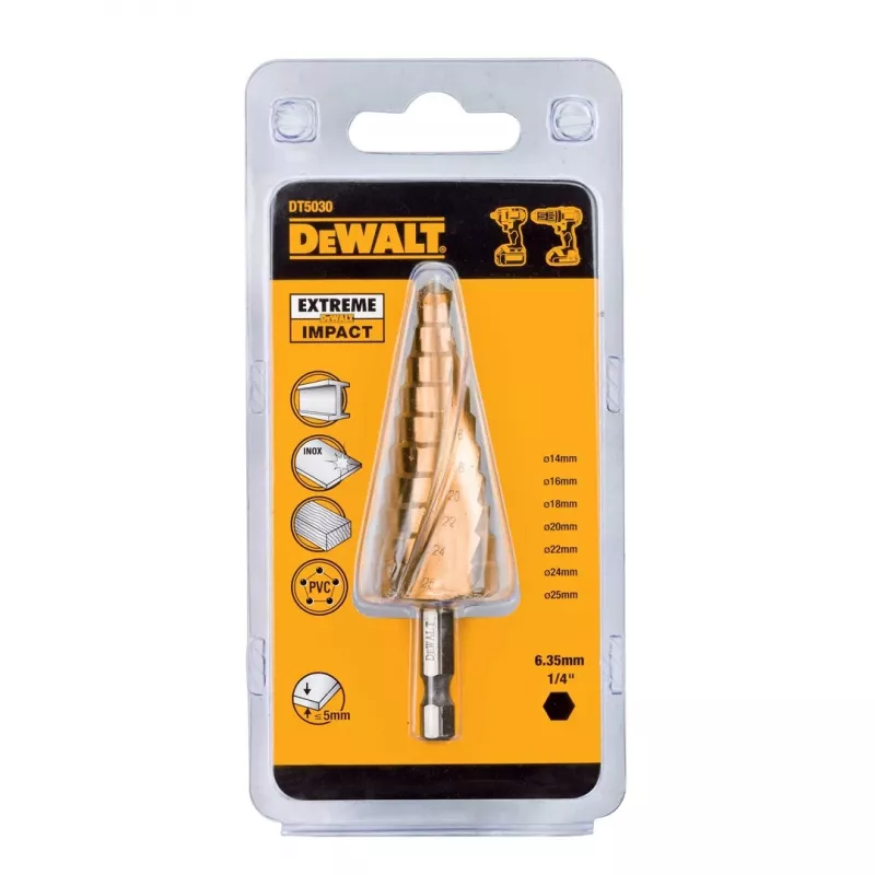 DeWALT DT5030-QZ Astmeline Puur 4-12 mm HSS Kuuskantvars