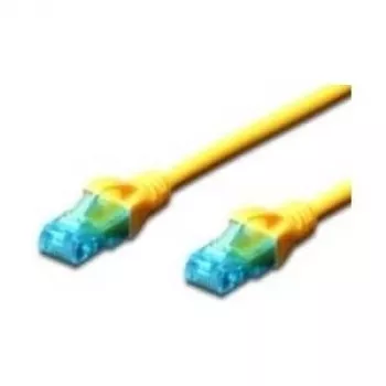 DIGITUS Cat 5e UTP võrgupatch-kaabel RJ-45 isane-iseane, 25 cm, kollane DK-1512-0025/Y