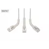 DIGITUS CAT 6A F/FTP Angled RJ-45 Patch Cable, Vask, 0.3 m, Hall, 10-Pack