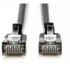 DIGITUS CAT 6A F-FTP õhuke patch-kaabel, 1 m, must, 10-pakk