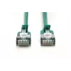 DIGITUS CAT 6A F/FTP õhuke patch-kaabel, 1m, roheline, 10-pakk