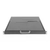 DIGITUS modulaarne HD LCD KVM-konsool 17 inch TFT-ekraaniga, 16-pordine CAT 5 KVM-ühendus, puuteplaat, saksa klaviatuuripaigutus