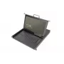 DIGITUS modulaarne HD LCD KVM-konsool 17 inch TFT-ekraaniga, 16-pordine CAT 5 KVM-ühendus, puuteplaat, saksa klaviatuuripaigutus