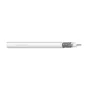 DIGITUS RG-6 koaksiaalkaabel, 75 oomi, topeltvarjestusega (2x foolium + 77% punutis), Eca, PVC, 100 m, valge