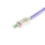 DIGITUS RJ45 (8P8C) läbiv pistik, Cat.6, varjestatud, AWG 26-24, pakk 100 tk