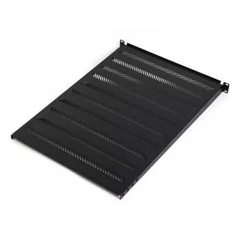 DIGITUS TN-19-550-1U-BK 19 inch fikseeritud riiul, 1U, 550 mm sügav, 25 kg koormus, must