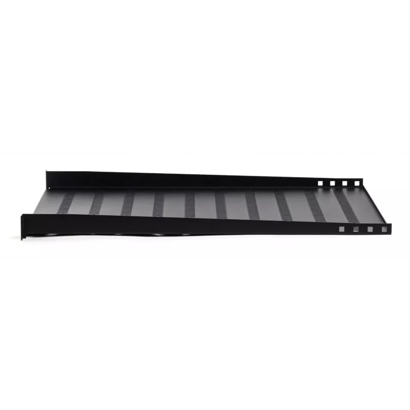 DIGITUS TN-19-550-1U-BK 19 inch fikseeritud riiul, 1U, 550 mm sügav, 25 kg koormus, must