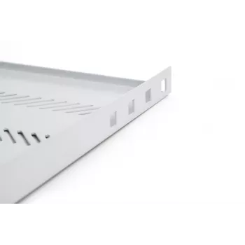 Digitus TN-19-650-1U-GY 19 tolline fikseeritud riiul 1U, 650 mm sügav, hall, 25 kg koormus