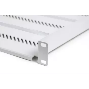 Digitus TN-19-650-1U-GY 19 tolline fikseeritud riiul 1U, 650 mm sügav, hall, 25 kg koormus