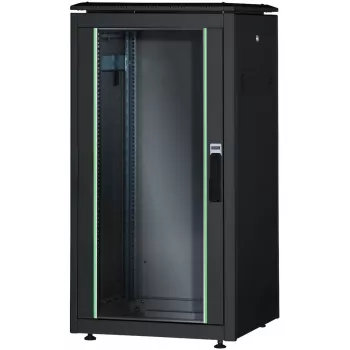 DIGITUS Unique 26U võrgukapp 1342x600x1000mm must (vabaltseisev, klaasuksega)