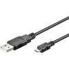 DIGITUS USB 2.0 kaabel Type A - Micro B isane/isane 1,8 m must