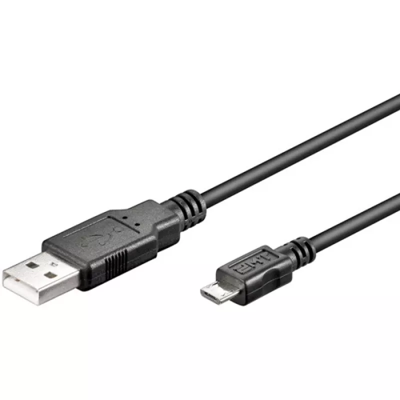 DIGITUS USB 2.0 kaabel Type A - Micro B isane/isane 1,8 m must