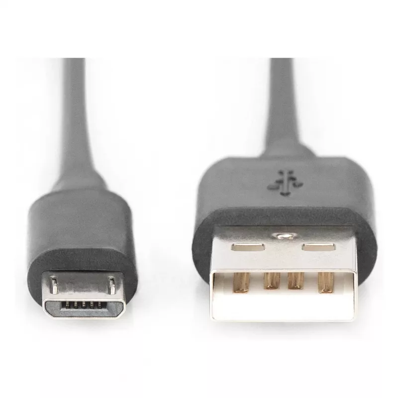 DIGITUS USB 2.0 kaabel Type A - Micro B isane/isane 1,8 m must