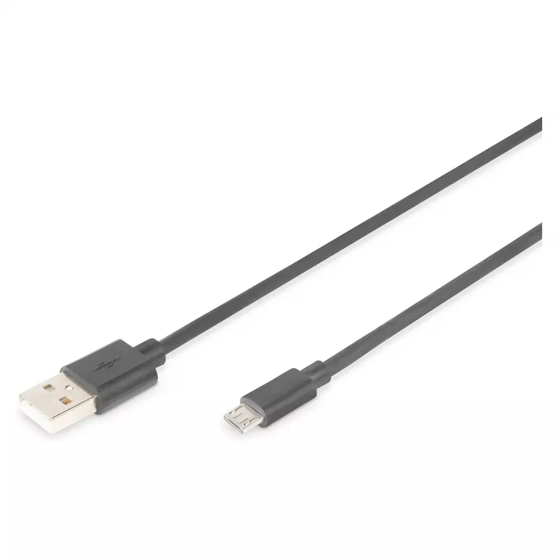 DIGITUS USB 2.0 kaabel Type A - Micro B isane/isane 1,8 m must