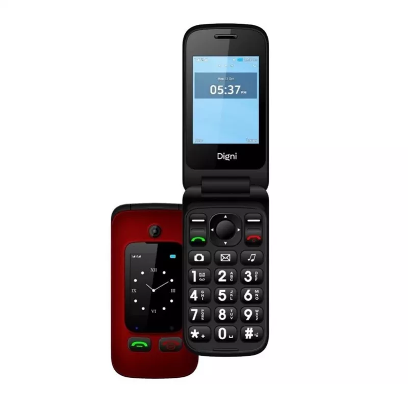 Digni Flip Case Red for Samsung Galaxy A12 - PU Nahkrahakotiümbris kaardipesade ja alusega