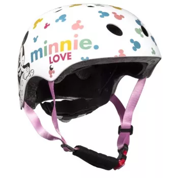 Disney Minnie Mouse Spordikiiver lastele 3-6 aastat, roosa/punane, CE EN 1078, reguleeritav istuvus, 6 tuulutusava