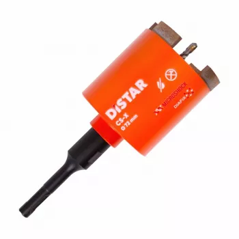 DISTAR teemant südamikpuur CS-X 72 x 70 mm M16 koos SDS+ adapteriga