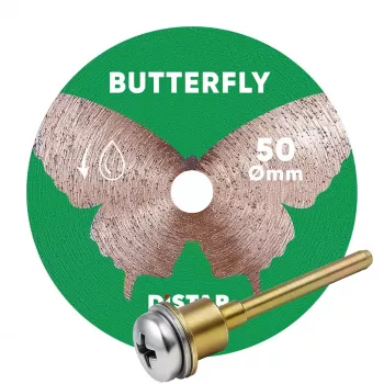 DISTAR teemantlõikeketas BUTTERFLY 50 x 0.6 x 5.8/3.2-3.0F koos torniga