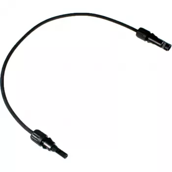 DIVERSE Solar Extension Cable 6mm², Male-Female 0.5m, Black