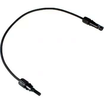 DIVERSE Solar Extension Cable 6mm², MC4 Male to Female, 1.5 Meter, Black