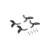 DJI Avata 2 Propellerid (paar) – ametlik asendus, kiirkinnitusega, 3 labaga, must