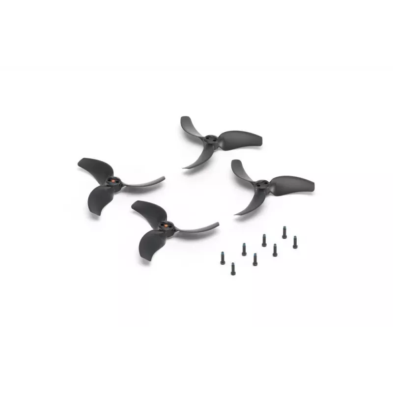 DJI Avata 2 Propellerid (paar) – ametlik asendus, kiirkinnitusega, 3 labaga, must