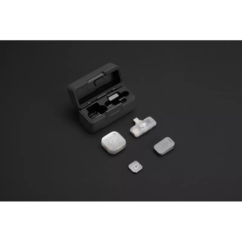 DJI Mic Mini 2S juhtmevaba mikrofonisüsteem (1 saatja + 1 mobiilne vastuvõtja + laadimisümbris)