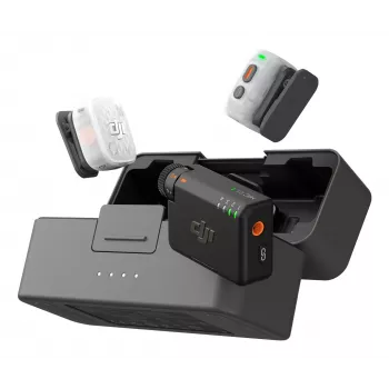DJI Mic Mini 2S juhtmevaba mikrofonisüsteem (2 saatjat + 1 vastuvõtja + laadimiskarp)