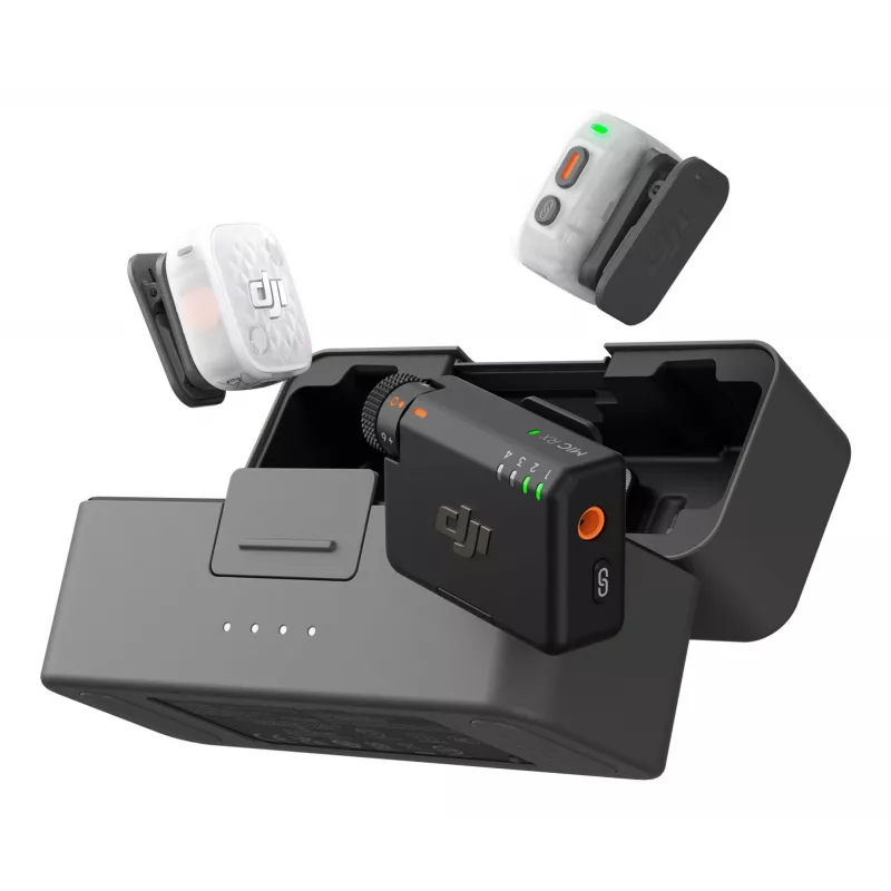 DJI Mic Mini 2S juhtmevaba mikrofonisüsteem (2 saatjat + 1 vastuvõtja + laadimiskarp)