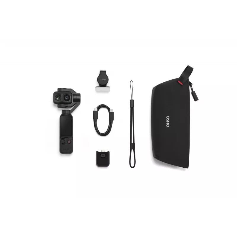 DJI Osmo Pocket 4P Standard Combo - 1-tolline CMOS, 4K120fps, 3-teljeline gimbal-kaamera, 2-tolline pööratav puuteekraan, 37MP foto, 240fps aegluubis, Wi-Fi/Bluetooth, 160min aku