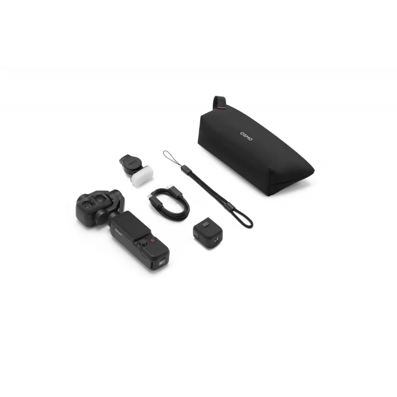 DJI Osmo Pocket 4P Standard Combo - 1-tolline CMOS, 4K120fps, 3-teljeline gimbal-kaamera, 2-tolline pööratav puuteekraan, 37MP foto, 240fps aegluubis, Wi-Fi/Bluetooth, 160min aku