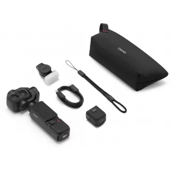 DJI Osmo Pocket 4P Standard Combo - 1-tolline CMOS, 4K120fps, 3-teljeline gimbal-kaamera, 2-tolline pööratav puuteekraan, 37MP foto, 240fps aegluubis, Wi-Fi/Bluetooth, 160min aku