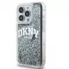DKNY Apple iPhone 15 Pro 6.1 kõva kate Liquid Glitter Big Logo must