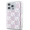 DKNY Apple iPhone 15 Pro 6.1 kõva kest Liquid Glitter Multilogo roosa