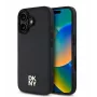 DKNY Apple iPhone 16 Plus PU-nahast korduva mustriga stack logo MagSafe ümbris must