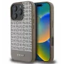 DKNY Apple iPhone 16 Pro Max PU-nahast korduva mustri ja alumise triibuga MagSafe-ümbris, pruun