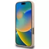 DKNY ruudulise mustri ja trükitud triipudega iPhone 16 Pro ümbris - roosa