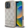 DKNY ruudulise mustri ja trükitud triipudega iPhone 16 Pro ümbris - roosa