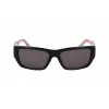 DKNY DK545S-002 Naiste ristkülikukujulised päikeseprillid - must raam, hall gradientlääts 56mm